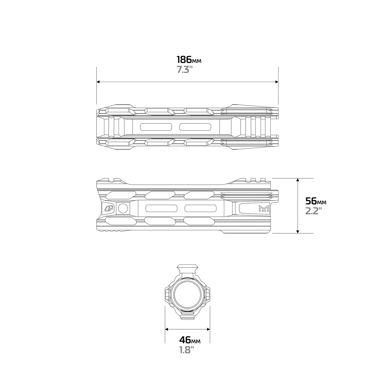 Eclipse EMC Handguard 7.5'' Black