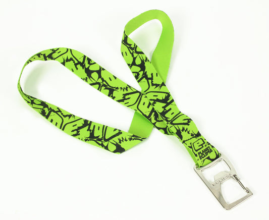 Eclipse Fighter Bottle Opener Lanyard Green/Black