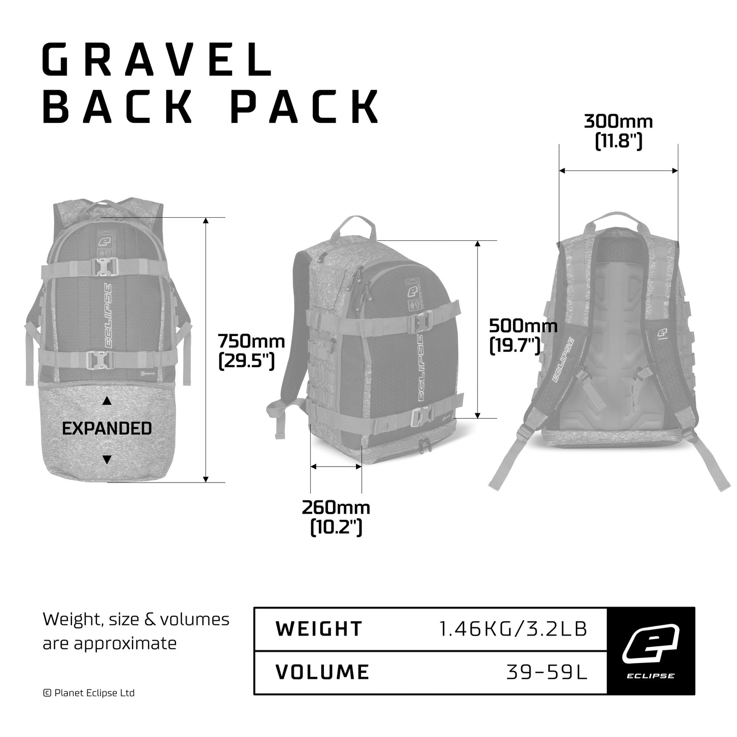 Eclipse GX2 Gravel Bag HDE Earth