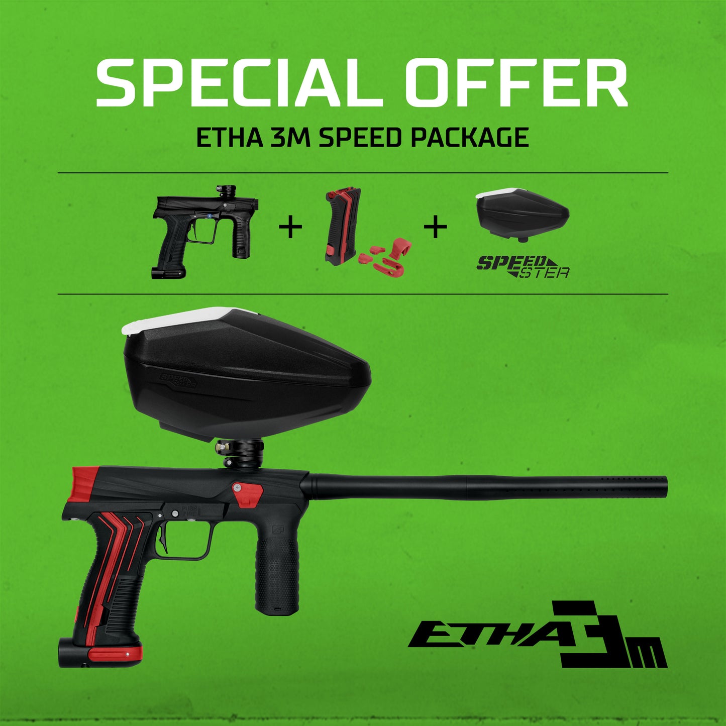 Eclipse Speed Package for Etha3M Black - Red